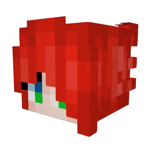 Opalescent_ Minecraft avatar head, 3D render
