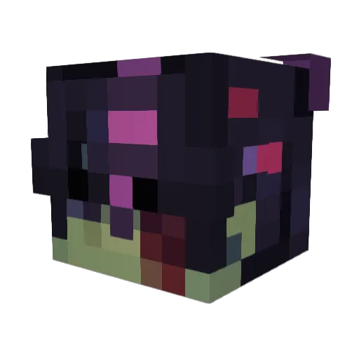 Opali7 Minecraft avatar head, 3D render