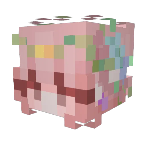 OpalineBellerose Minecraft avatar head, 3D render