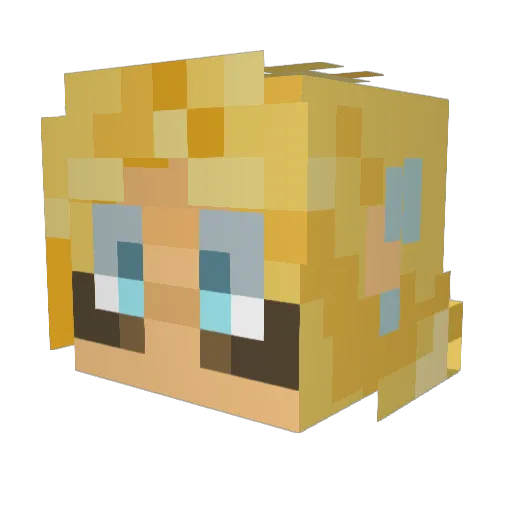 OpalineEntom Minecraft avatar head, 3D render