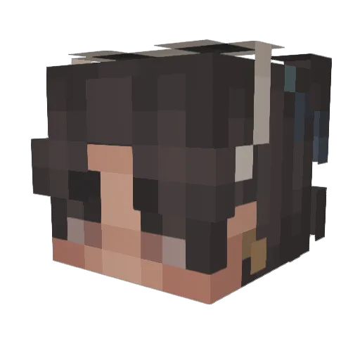 OpaliteMoon Minecraft avatar head, 3D render