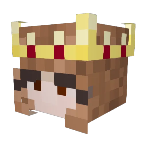 Opalpond Minecraft avatar head, 3D render