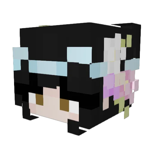 OpalusGhost Minecraft avatar head, 3D render