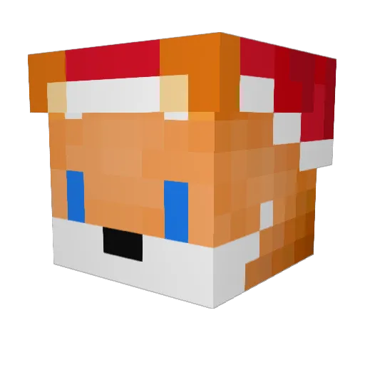 Opaquos Minecraft avatar head, 3D render