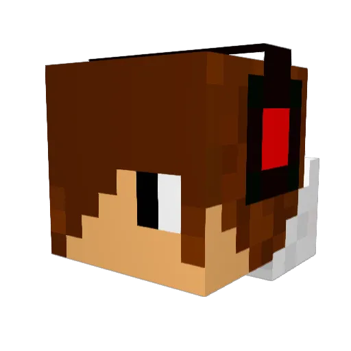 Opel1892 Minecraft avatar head, 3D render