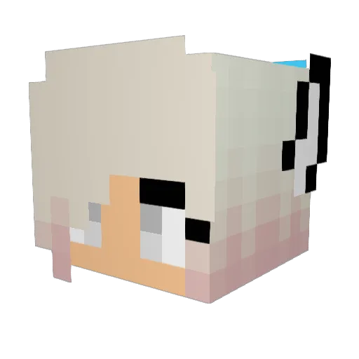 OpelFalcon Minecraft avatar head, 3D render