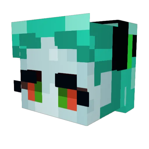Opel_Corsa_2013 Minecraft avatar head, 3D render