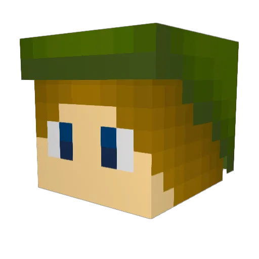 OpenHeadSurgery Minecraft avatar head, 3D render