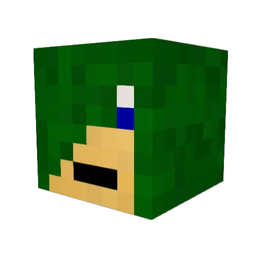 OpenYourEye Minecraft avatar head, 3D render
