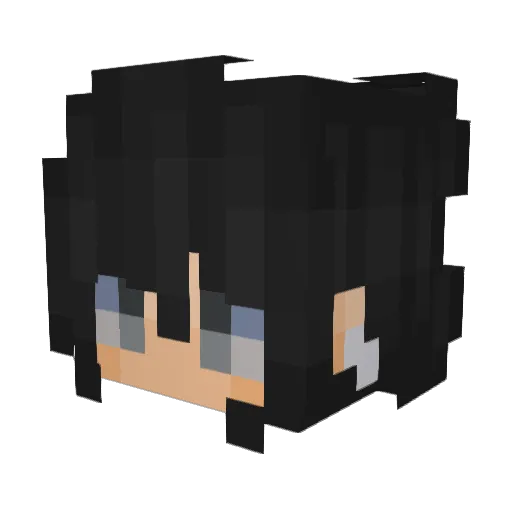Openly Minecraft avatar head, 3D render