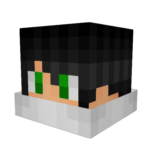 Openshot Minecraft avatar head, 3D render