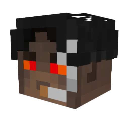 OperatorKoparek Minecraft avatar head, 3D render