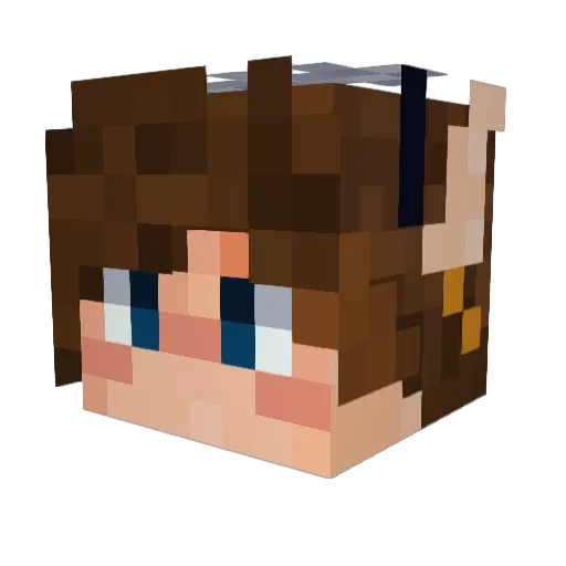 OperatorOpla Minecraft avatar head, 3D render