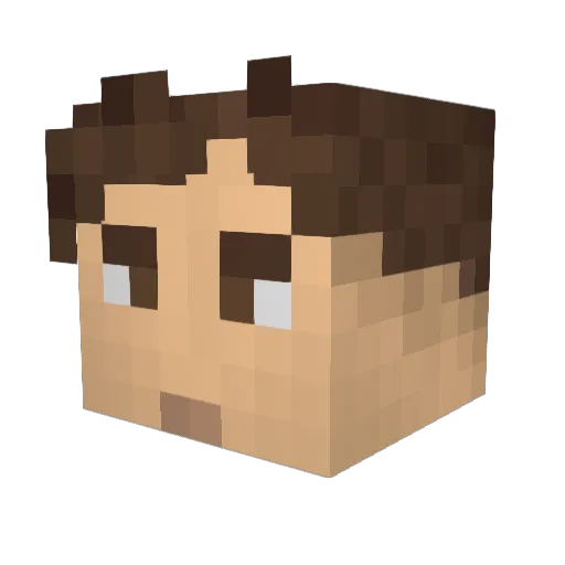 OperatorOri Minecraft avatar head, 3D render