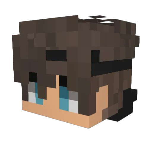 OperatorVaako Minecraft avatar head, 3D render