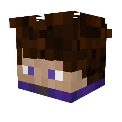 Operlin628 Minecraft avatar head, 3D render