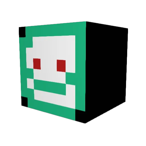 Opey3432 Minecraft avatar head, 3D render