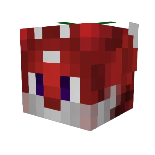 Opferziege Minecraft avatar head, 3D render