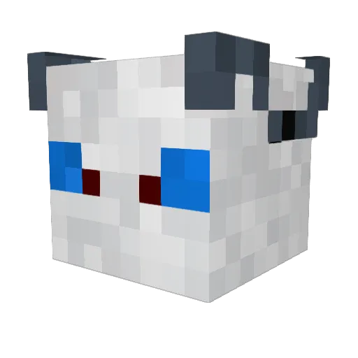 Ophath Minecraft avatar head, 3D render