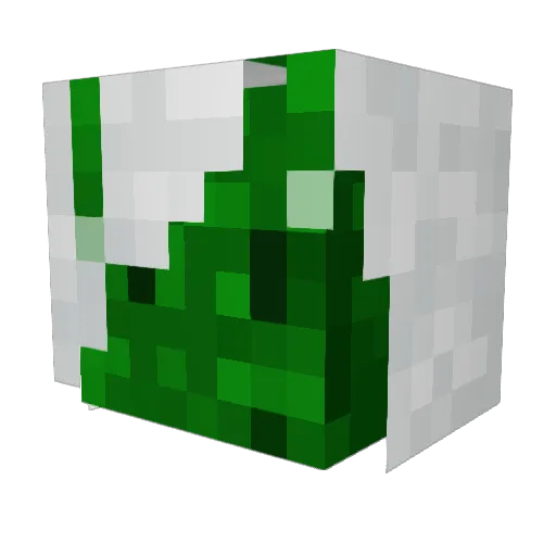 Ophe Minecraft avatar head, 3D render