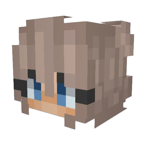 OpheliaRose19 Minecraft avatar head, 3D render