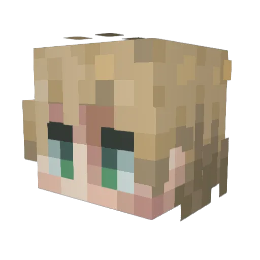Opheliac18 Minecraft avatar head, 3D render