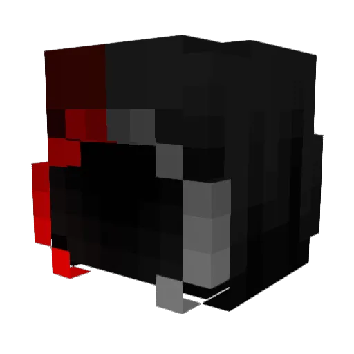 Opheryx Minecraft avatar head, 3D render