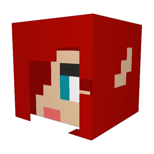 Ophicius Minecraft avatar head, 3D render