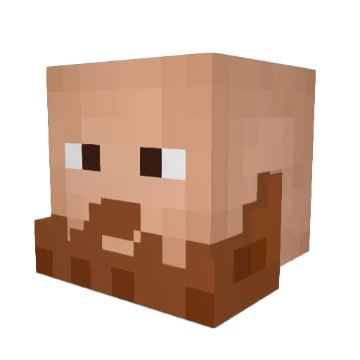 Ophidia_Mystara Minecraft avatar head, 3D render