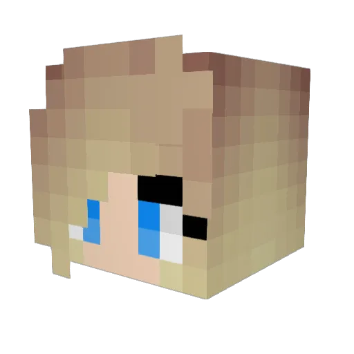 OphidianWench Minecraft avatar head, 3D render