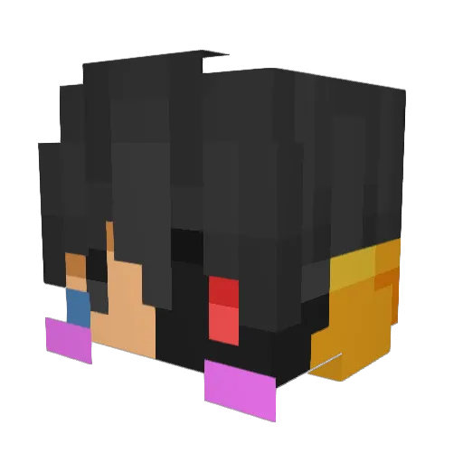 Ophiie Minecraft avatar head, 3D render