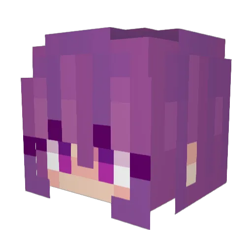 Ophticz Minecraft avatar head, 3D render