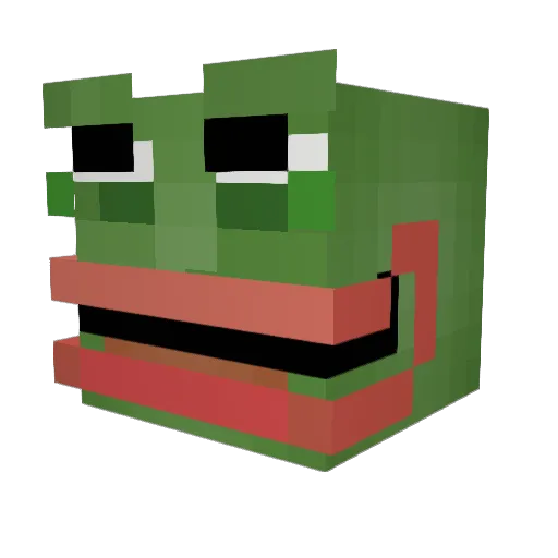 Opidopi Minecraft avatar head, 3D render