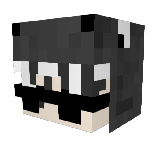 Opiner Minecraft avatar head, 3D render