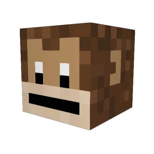 OpisakCZ Minecraft avatar head, 3D render