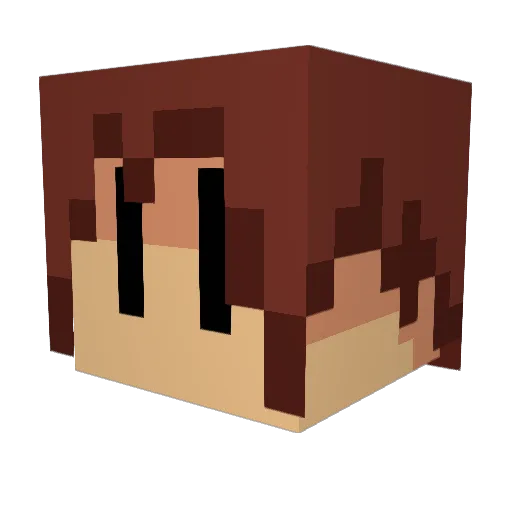 OpoBoi1012 Minecraft avatar head, 3D render