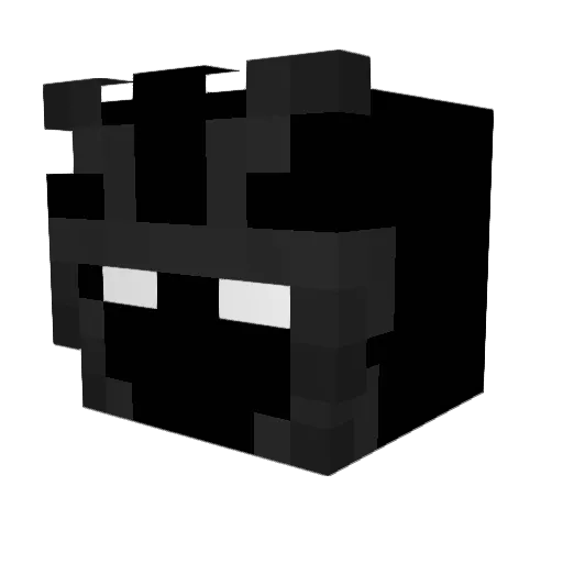 Opositor Minecraft avatar head, 3D render