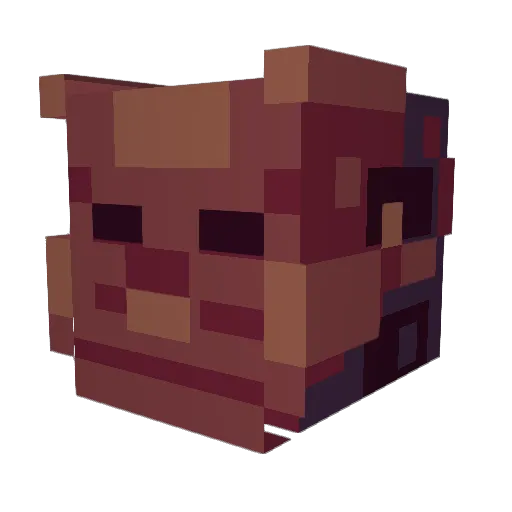 OppaiDemon Minecraft avatar head, 3D render