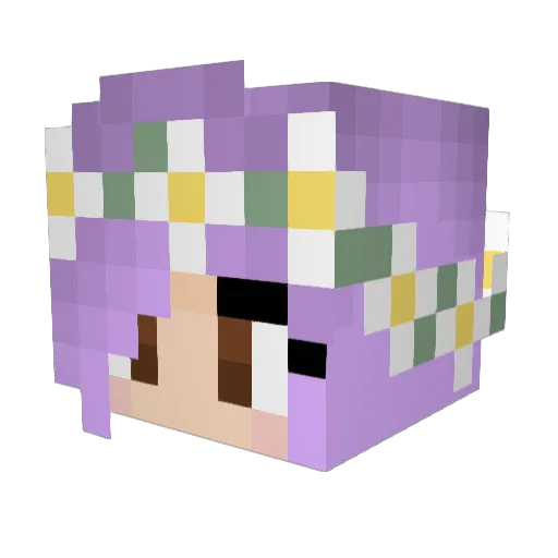 Oppensiki Minecraft avatar head, 3D render