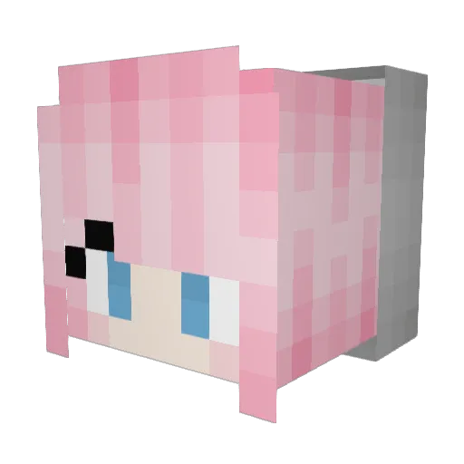 OpperMonatoetje Minecraft avatar head, 3D render