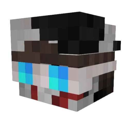 OpperOpper Minecraft avatar head, 3D render