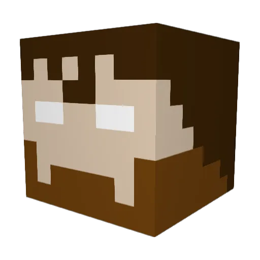 Oppidan25 Minecraft avatar head, 3D render