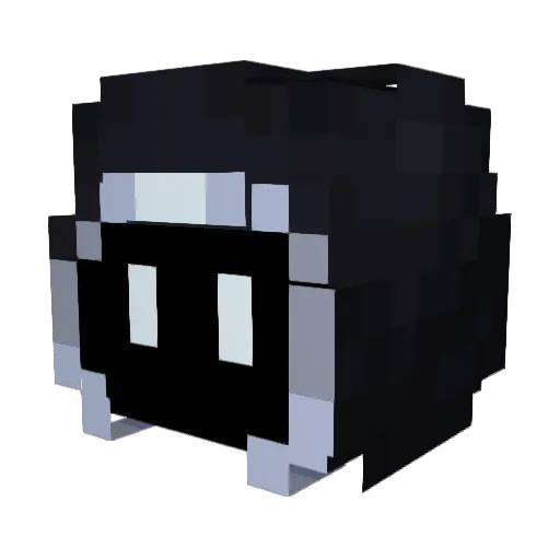 Opposition77 Minecraft avatar head, 3D render