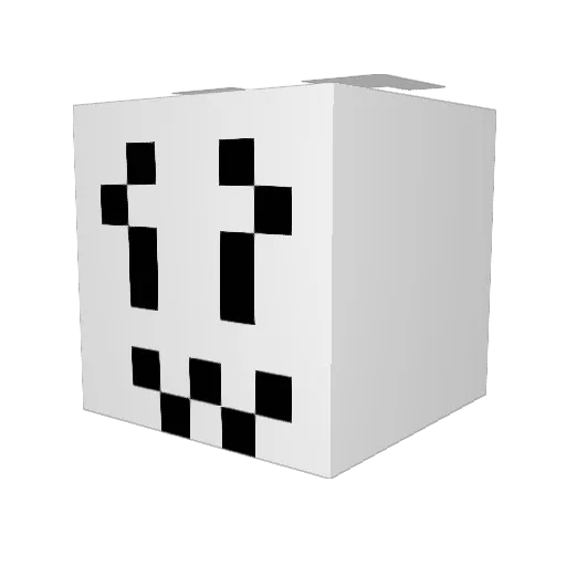 OppositionR Minecraft avatar head, 3D render