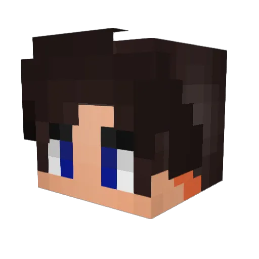 OppossumTeeth Minecraft avatar head, 3D render