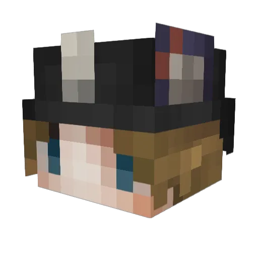 Opppiiii Minecraft avatar head, 3D render