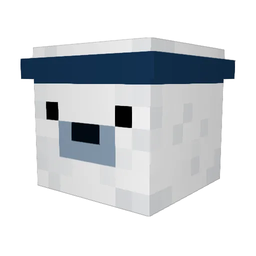 OprahWinfery Minecraft avatar head, 3D render