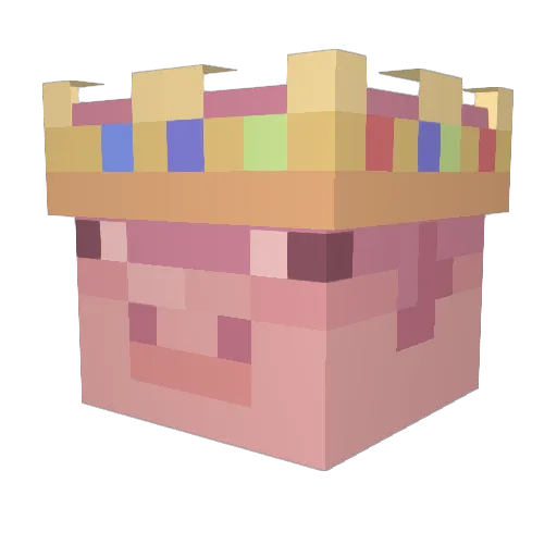 Ops___ Minecraft avatar head, 3D render