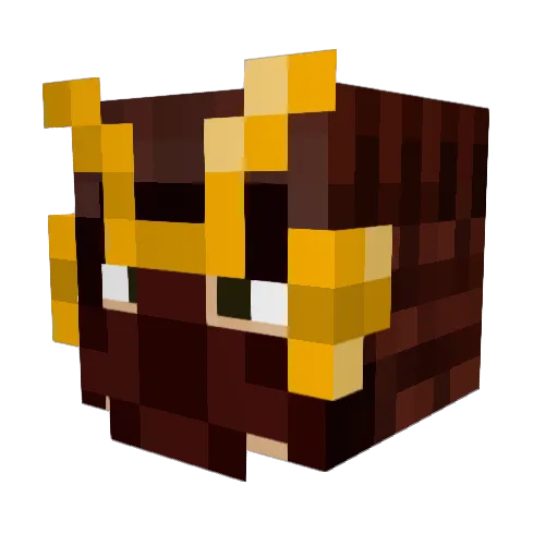 Opschman Minecraft avatar head, 3D render