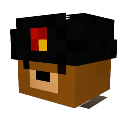 OpsiDeizi Minecraft avatar head, 3D render